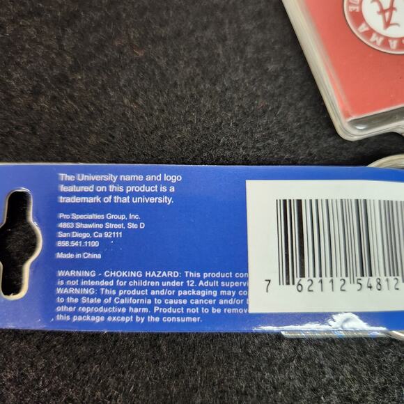 Alabama Crimson Tide 2 inch acrylic key chain ring NWT double side collegiate - Picture 4 of 5